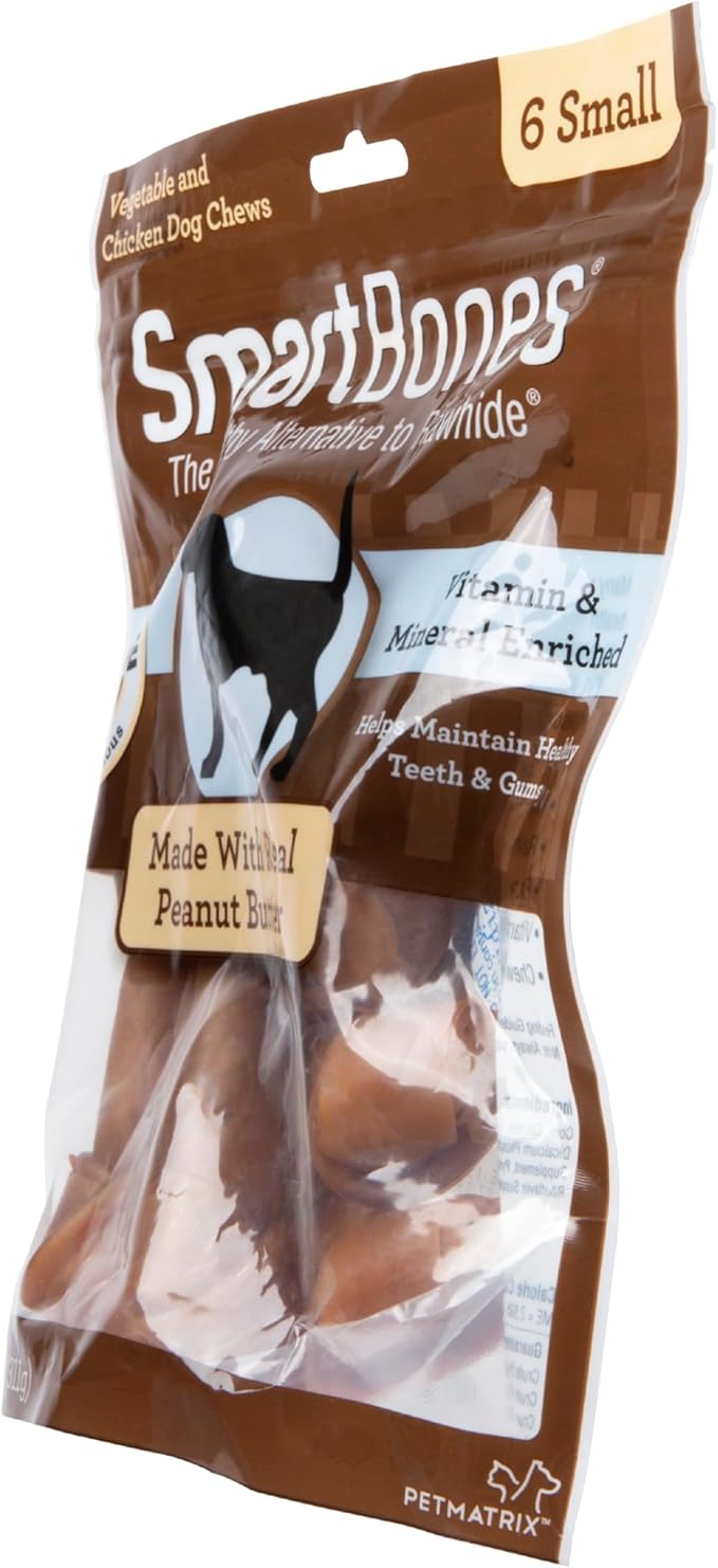 SmartBones Small Chews, Treat Your Dog to a Rawhide-Free Chew Made with Real Meat and Vegetables
