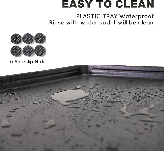 Dog Grass Pad with Tray Small 23" x 16", Ultra-Absorbent Artificial Grass Pad for Dogs Potty(No Grate)Grass Hemmed Edge for Indoor Potty Training Reusable Puppy Pads Dog Litter Box Balcony