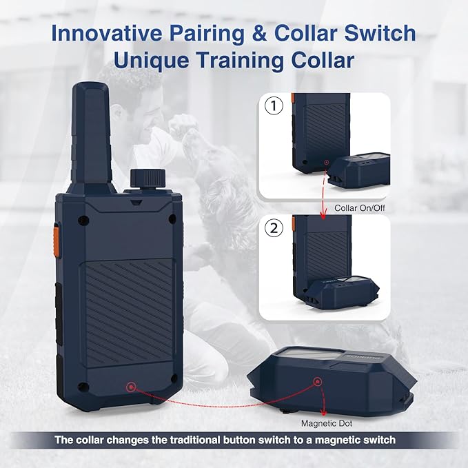 Dog Training Collar - 4200FT Dog Shock Collar with Remote Control with 119 Training Levels & Night-Lights, 100% Safe Innovative E Collar for Dogs Training for 20-140 Lbs Dogs