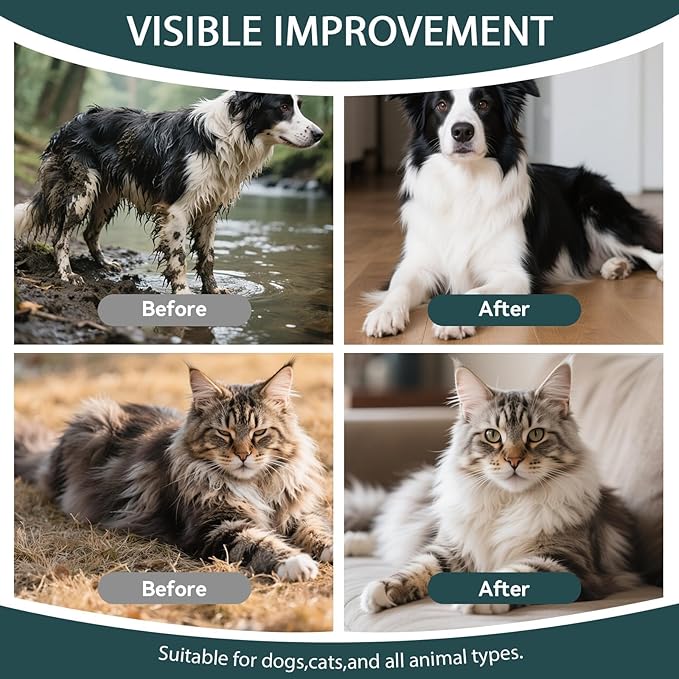 WLP 72 PCS Pet Cleaning and Deodorizing Glove Wipes for Dogs & Cats Hypoallergenic Pet Cleaning and Hydrating Glove Bath Wipes Enriched with Aloe & Jojoba Oil Individually Wrapped