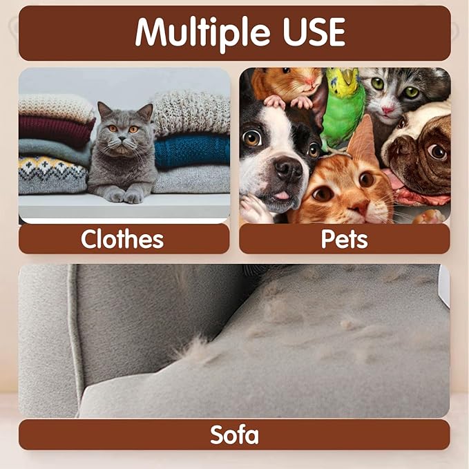 Pet Hair Removal Comb Flea Comb, New Cat Brush with Release Button Pet Hair Grooming Brush Supplies (YELLOW)