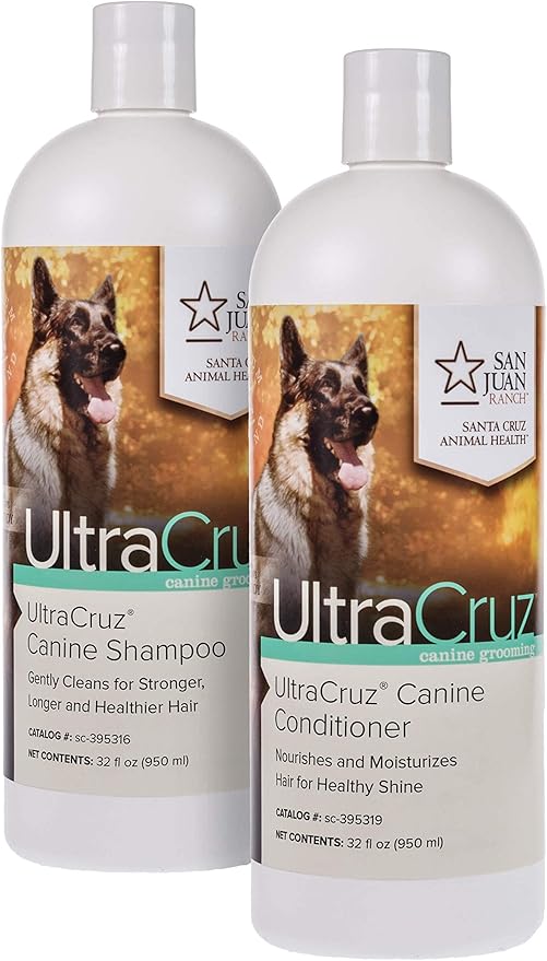 UltraCruz Canine Dog Shampoo and Conditioner Bundle, 32 oz Each