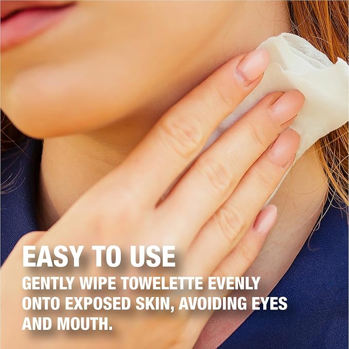 CoreTex Bug X FR DEET-Free Insect Repellent Wipes with Resealable Travel Bag - Pack of 15 Single-Use, Naturally Derived Geranium Oil Bug Wipes - Protects Against Flies, Fleas & Mosquitoes