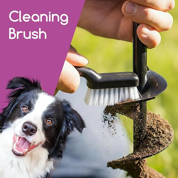 Dog Tie Out Stake for Large Dogs – Heavy Duty In-Ground Pet Anchor – Secure Tether Stake for Yard, Camping & Beach – Easy Install with Tool – Works with Tie Out Cable & Leash (Stake Only)