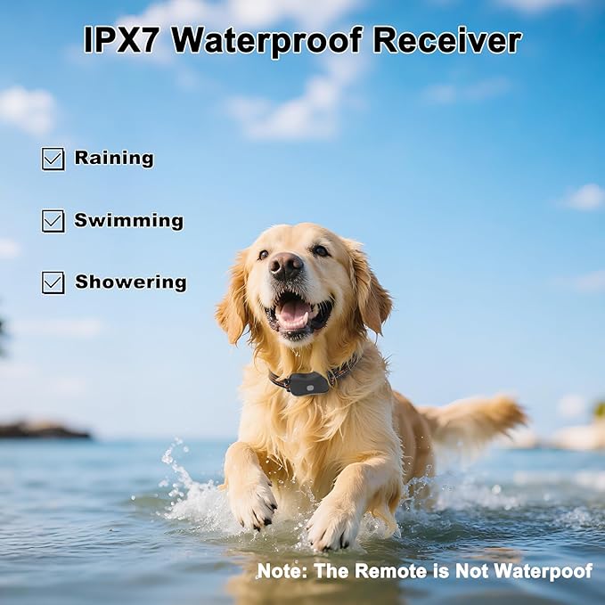 Dog Shock Collar with Remote Control - 4200 FT Remote Control Range, Color Screen Dog Training Collar with 3 Training Modes, Rechargeable Waterproof E-Collar for Dogs Training 15-125LBS