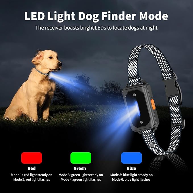 Dog Shock Collar with Remote Control – 3300FT Range E-Collar with Beep, Vibration, Shock Modes – IPX7 Waterproof, Adjustable Strap, Safe Lock, Rechargeable Training Collars for Small Medium Large Dogs