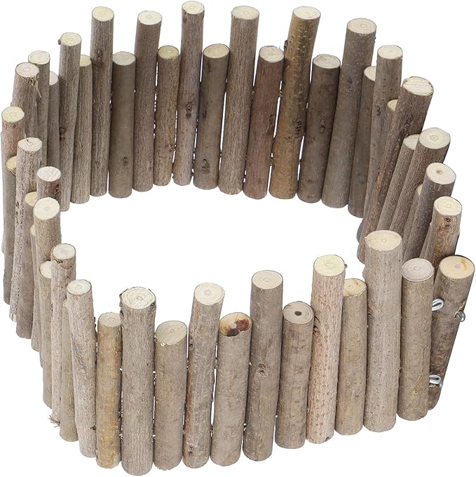 Ejoyous Hamster Wooden Bridge, Wood Ladder Hamster Fence Hideout Cage Bedding Climbing Toys for Syrian Hamsters Gerbil Small Animals (60CM Fence)