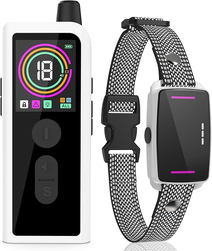 Dog Training Collar with Remote Control 4218 FT 3 Training Modes (Beep, Vibration, Safe Static) IPX7 Waterproof Rechargeable E-Collar for Small Medium Large Dogs 10-120lbs