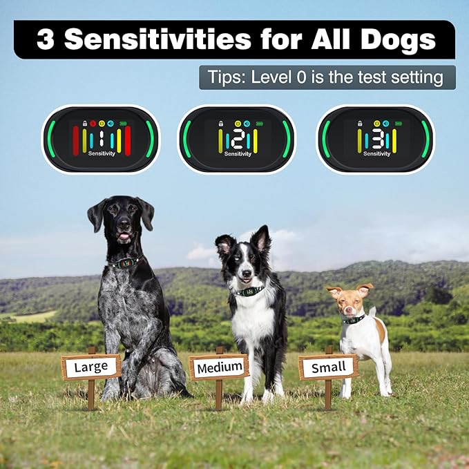 PetJoy Smart Bark Collar, Anti Bark Collar with Optional Shock, Dog Bark Collar for Small Medium Large Dogs - Vibration or Shock Mode 2 in 1 (3 Sensitivity Levels)
