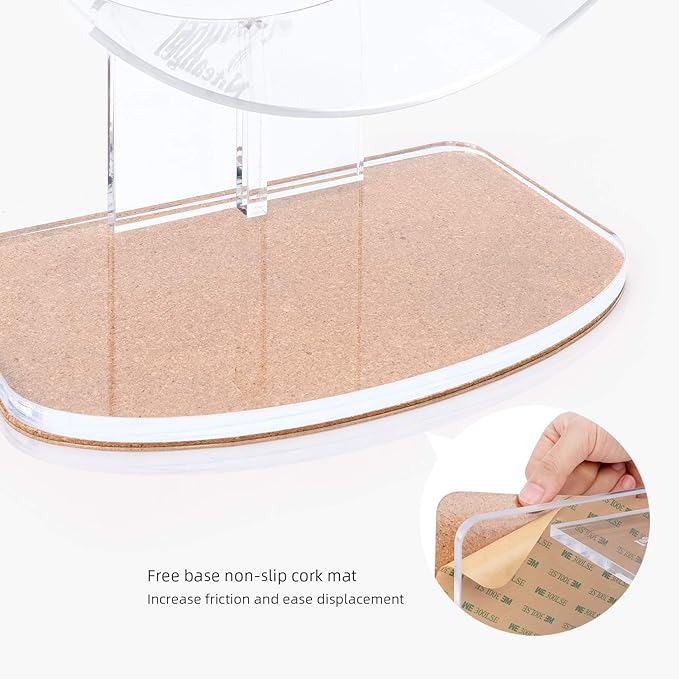 Niteangel Silent Hamster Exercise Wheel: - Dual-Bearing Quiet Spinning Acrylic Hamster Running Wheel for Dwarf Hamster Gerbils Mice Degus Or Other Small Animals (S)