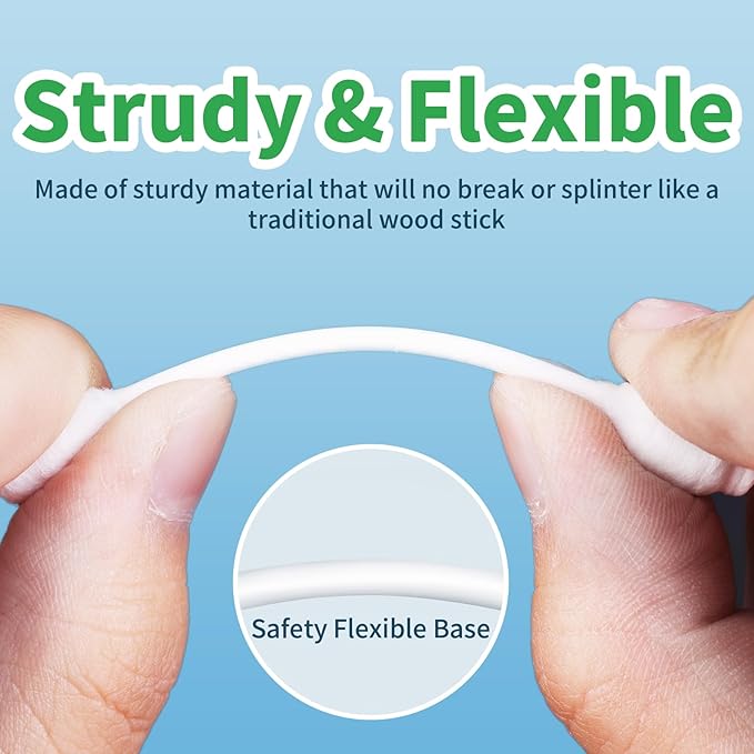 VinTS 100 PCS Cotton Dog Ear Cleaning Swabs, Pet’s Ear Infection Treatment Gourd-Shaped Swabs Prevent Accidental Injuries, Safer Cleaning for Dogs and Cats– Small Size.100% Cotton