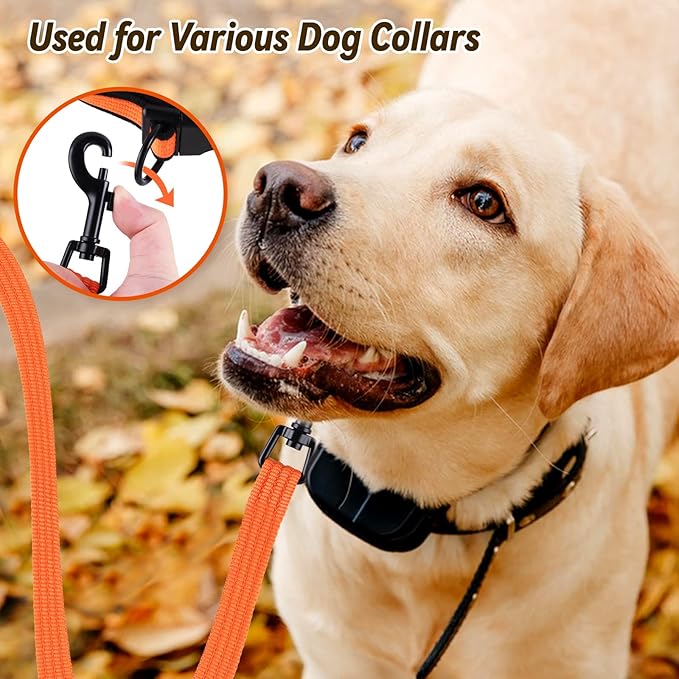 lynxking Dog Training Leash Long Obedience Recall Agility Leash 15ft 30ft 50ft Tracking Lead Perfect for Training Play Camping and Backyard