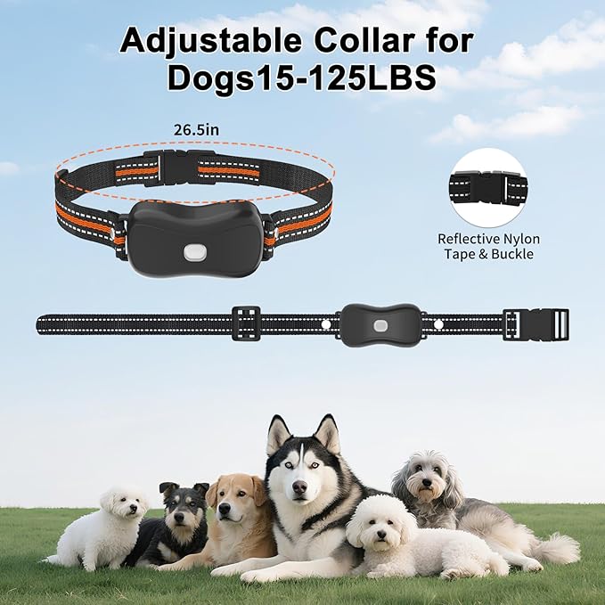 Dog Shock Collar with Remote Control - 4200 FT Remote Control Range, Color Screen Dog Training Collar with 3 Training Modes, 2 Rechargeable Waterproof E-Collar for Dogs Training 15-125LBS