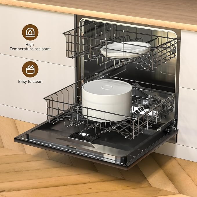 DOOOB Ceramic Cat Water Fountain, 2.1L/71oz Ceramic Cat Fountain, Automatic Ceramic Water Fountain for Cats, Pet Water Fountain with Ultra-Quiet Pump and 3 Filters & 3 Sponges (White)