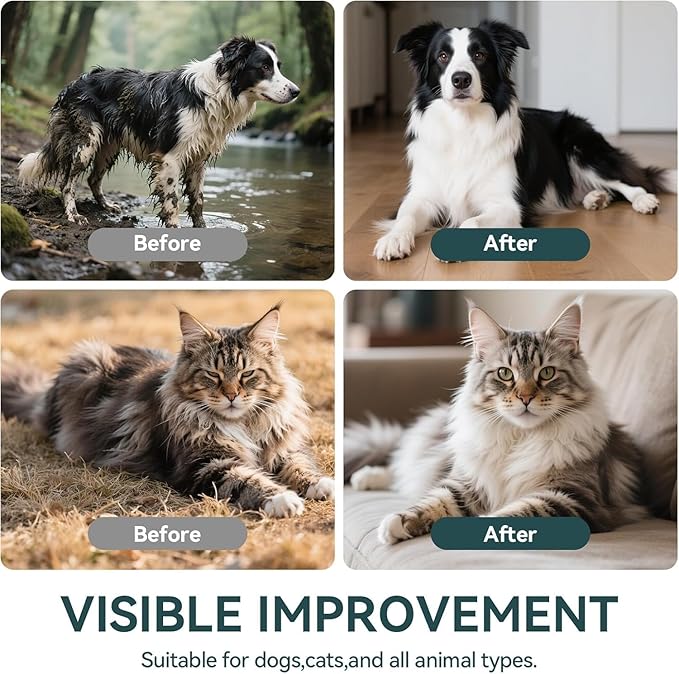 WLP Cleaning & Deodorizing Glove Bath Wipes for Dogs and Cats, Hypoallergenic Nourish Fur Aloe Extract Jojoba Oil Pet Grooming Wipes for Daily and Travel (30 PCS)