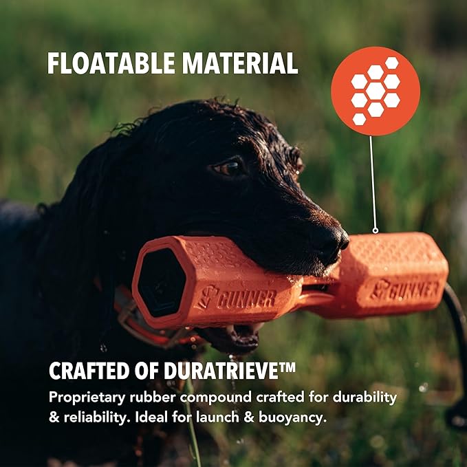 Dog Training Bumper - Retriever Training Dummy, Retrieving Dummies for Pets, Bumpers for Water Retrieving with Adjustable Rope, (Orange)