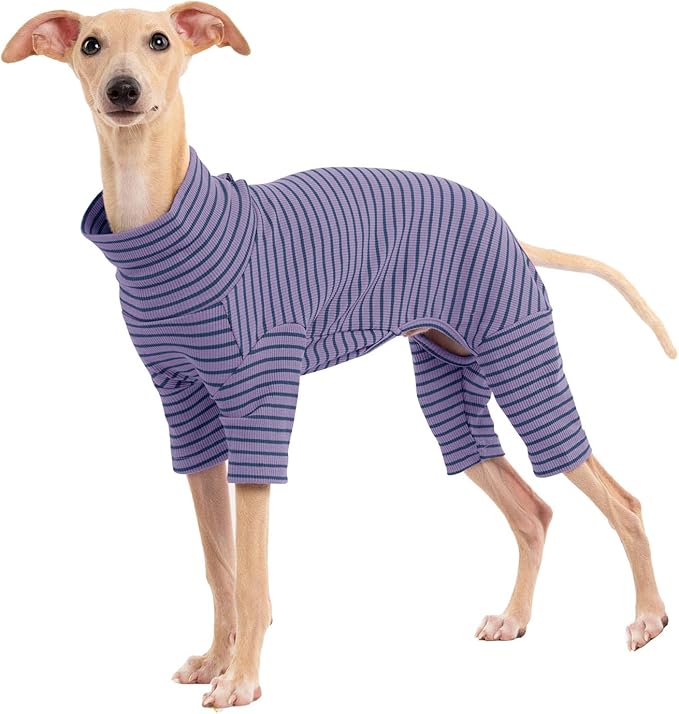 Dog Sweaters for Small Dogs Girls Boys, Striped Pet Sweaters for Fall Winter Dog Clothes, Turtleneck Pullover Knitwear for Small Medium Large Dogs