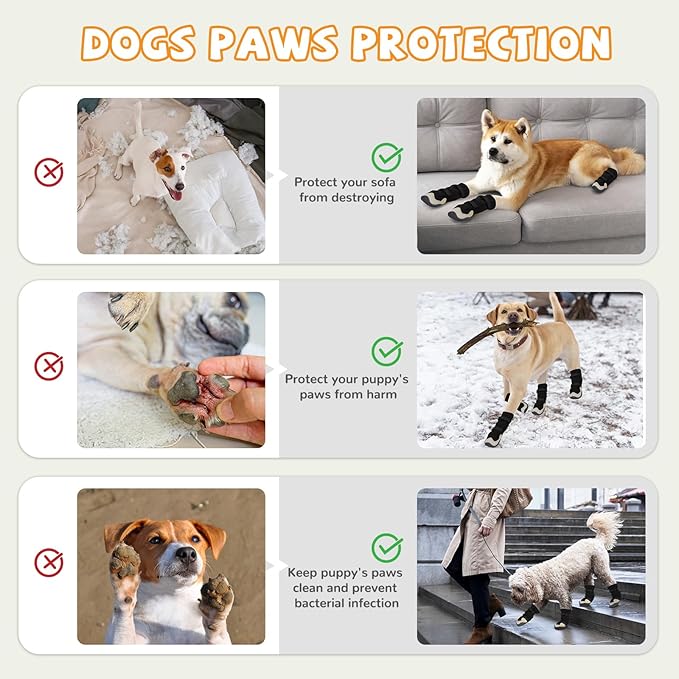 Dog Shoes for Medium Large Size Dogs, Breathable Dog Shoe for Hot Pavement, Dog Booties and Paw Protectors to Prevent Licking, Anti-Slip Dog Boots with Reflective for Summer, Hiking, Snow (Size 2)