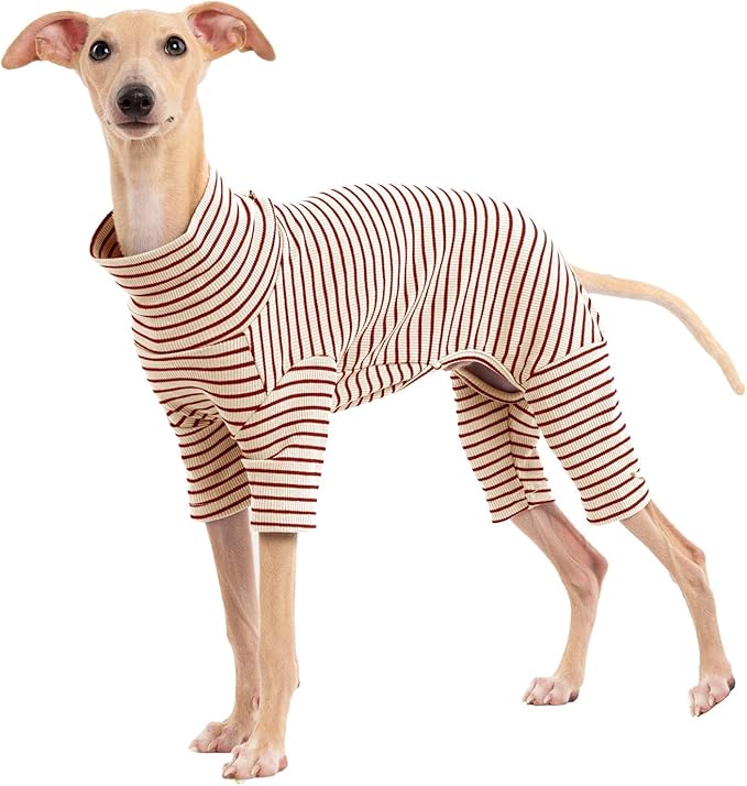 Dog Sweaters for Small Dogs Girls Boys, Striped Pet Sweaters for Fall Winter Dog Clothes, Turtleneck Pullover Knitwear for Small Medium Large Dogs
