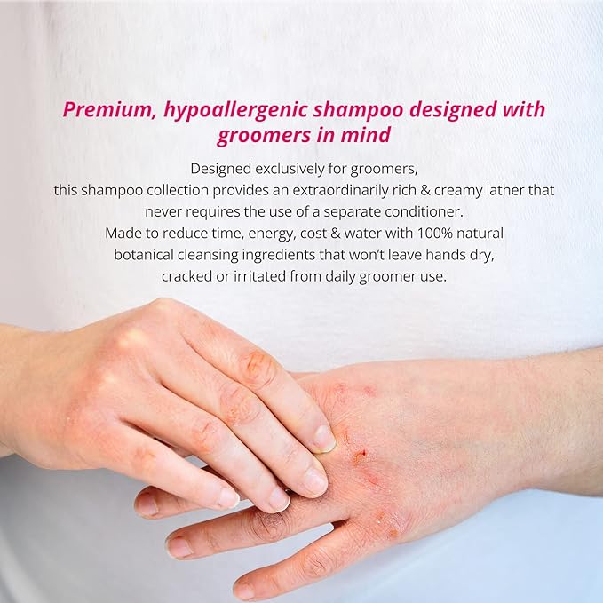 HYPONIC Grooming Artist Shampoo - Hypoallergenic Pet Shampoo for Groomers (Hand Scissoring & Volume (1 GAL))