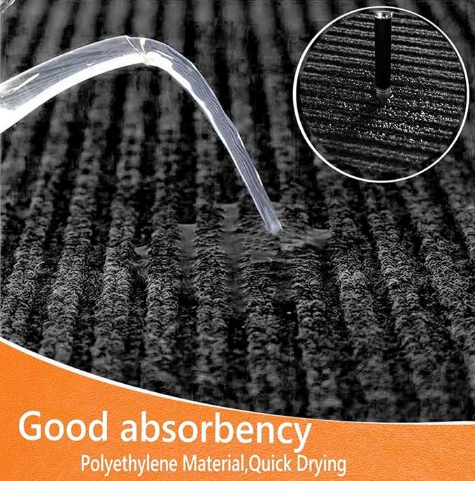 Door Floor Mat Commercial Grade Large Size 4' x 6'Heavy Duty Tough Entry Collection Slip Skid Entrance Mat with Rubber Backing Low Profile and Easy to Clean Indoor Outdoor Rug