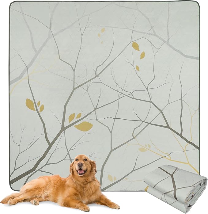 FXW Washable Pee Pads for Dogs, Puppy Pads with Super Absorbent, Specifically Designed for FXW Rollick/Homeplus 32 inch 8 Panels Dog Playpen, 71" Square, Branch, 1 Pack