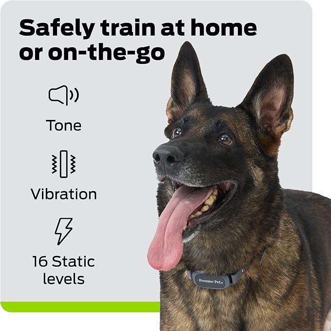 Dog Static Collar - 1000ft Dog Training Collar 2-Dog Bundle with Remote Dogs - Rechargeable Waterproof with 3 Training Modes - Tone Vibration & 16 Levels of Safe Static
