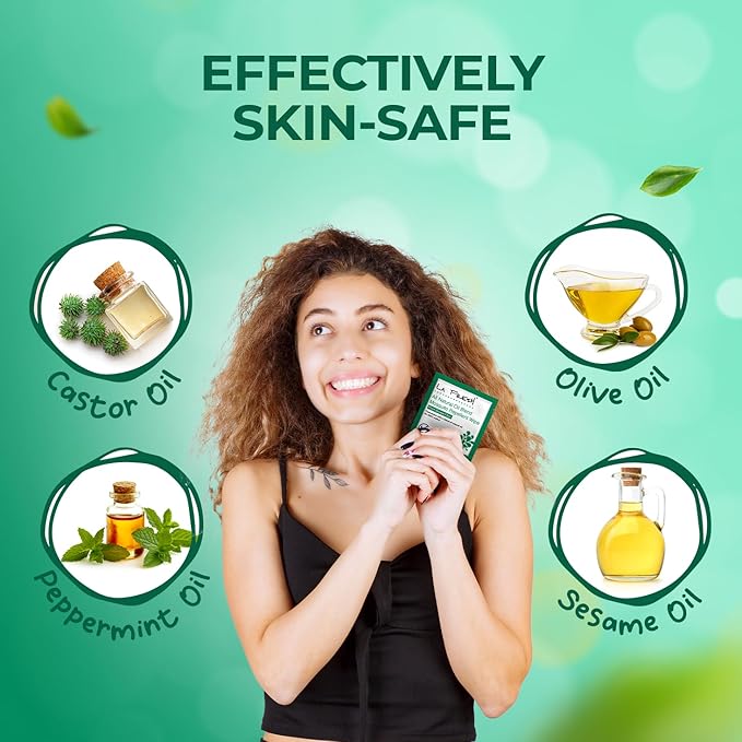 LA Fresh DEET Free Natural Mosquito Repellent Wipes - Long Lasting Bug Repellant - Pack of 200