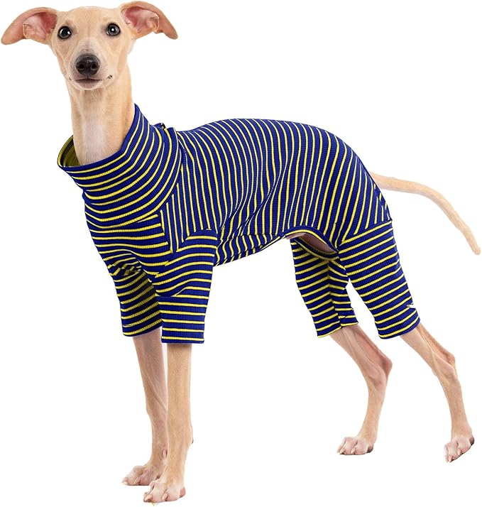 Dog Sweaters for Small Dogs Girls Boys, Striped Pet Sweaters for Fall Winter Dog Clothes, Turtleneck Pullover Knitwear for Small Medium Large Dogs