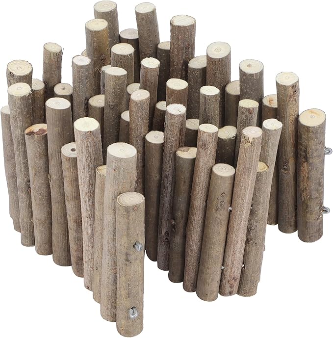 Ejoyous Hamster Wooden Bridge, Wood Ladder Hamster Fence Hideout Cage Bedding Climbing Toys for Syrian Hamsters Gerbil Small Animals (50CM Fence)