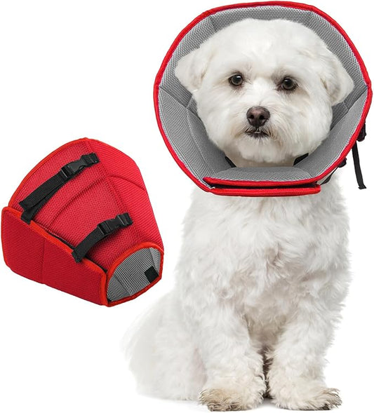 Dog Cone Collar After Surgery, Adjustable Soft Recovery Cone for Small Dogs to Stop Licking, Light-Weight Comfortable Elizabethan Collar for Dogs Anti-Bite Lick Protective Wound