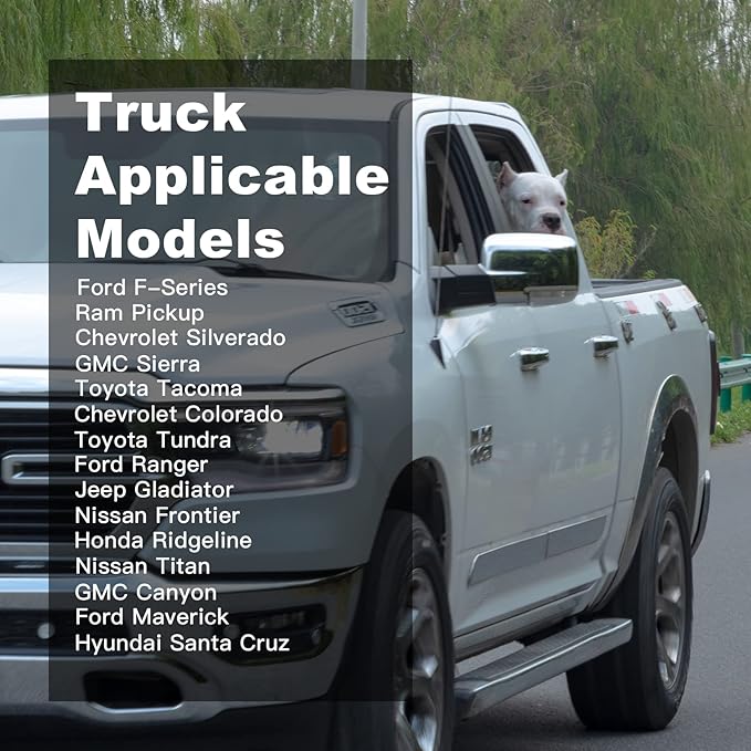 Dog Car Seat Covers for Back Seat,Waterproof Pet Bench Seat Covers for Trucks Ford f150/Ram1500/Nissan Frontier/Toyota Tacoma/GMC Canyon/Silverado Scratch Nonslip Truck Seat Cover for Dogs