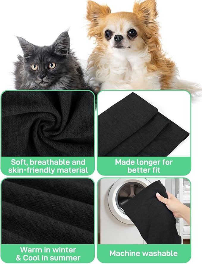 Dog Sling Swaddle Carrier for Small Dog, Cat Front Carriers for Small Pet up to 20lbs, Puppy Pouch with Adjustable Straps, Hands Free Pet Sling, Anti Anxiety Puppy Sling (Black)