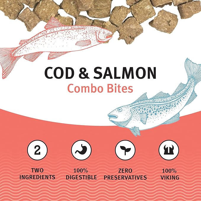 Icelandic+ Plus Cod & Salmon Combo Bites Dog Treat 3.0-oz Bag