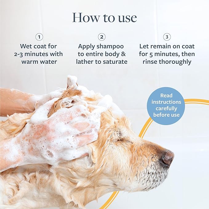 Veterinary Formula Flea and Tick Shampoo for Dogs and Cats, 1 Gallon – Dog and Cat Flea Shampoo with Pyrethrum to Kill Fleas, Ticks On Contact – Cleanses and Exfoliates