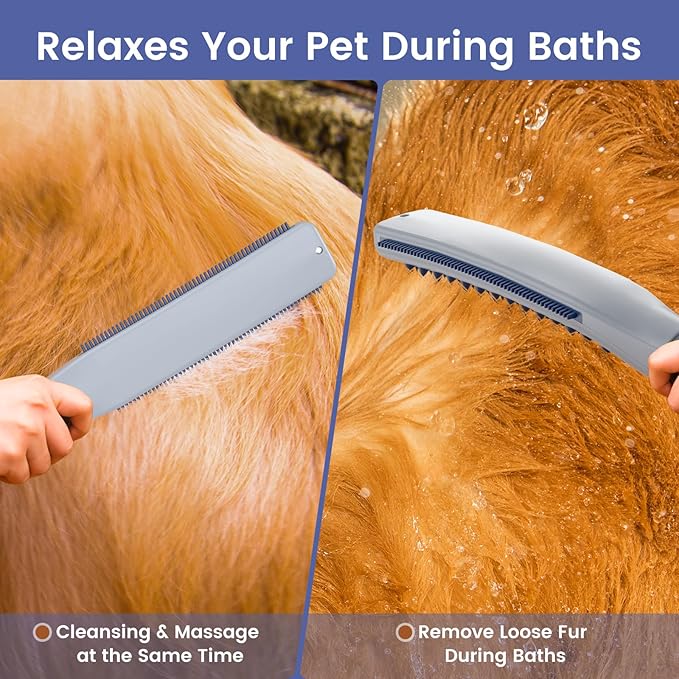 Dog Shower Attachment, Dog Shower With Metal Diverter, Pet Shower Attachment for Fast and Easy Dog Bathing, 3 Spray Modes One-Button Switch 8-Foot Hose For Indoor and Outdoor