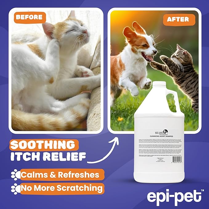 Puppy Safe 6in1 Pet Shampoo, Shampoo for Dogs with Deshedding Coat, Dry Itchy Skin, Hypoallergenic and Sensitive Skin, Scented Vanilla and Lavender (1 Gallon (Pack of 4), 1 Gallon (128 Fl oz))