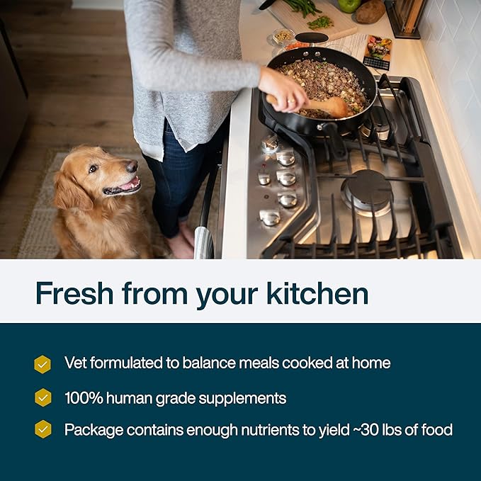 JustFoodForDogs DIY Nutrient Blend for Homemade Dog Food, Beef & Russet Potato, 4.55oz