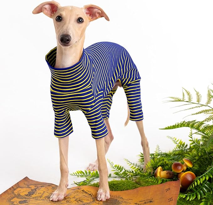 Dog Sweaters for Small Dogs Girls Boys, Striped Pet Sweaters for Fall Winter Dog Clothes, Turtleneck Pullover Knitwear for Small Medium Large Dogs