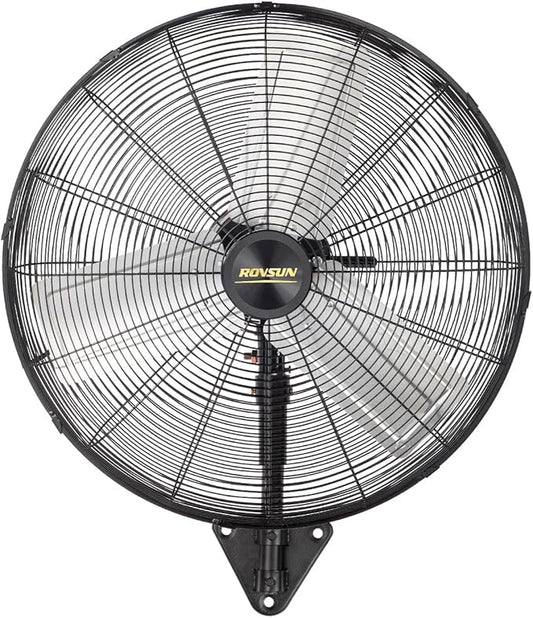 ROVSUN 20" Wall Mounted Fan, High Velocity Industrial Wall Fan, Max 4710 CFM and Wide Angle Oscillating, Commercial Ventilation Use, Suit for Garage, Shop, Greenhouse, Gym