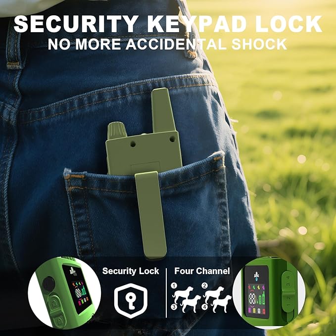 Dog Shock Collar - 4200FT Dog Training Collar with Remote Innovative IPX7 Waterproof with 4 Training Modes,Vibration and Shock,Rechargeable E-Collar for All Breeds