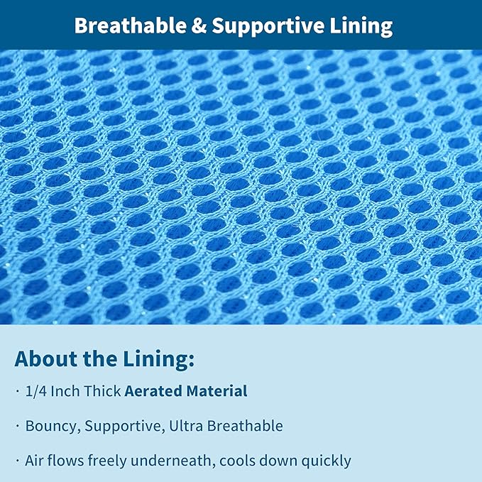 Dog Cooling Mat, No Need to Freeze Or Refrigerate This Cool Pet Pad Cat Mats- Keep Your Pet Cool, Machine Washable. (59" x 39" (XXL), Blue)