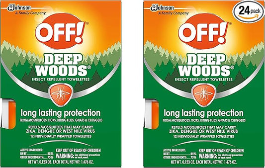 OFF! Deep Woods Towelettes, 12 CT (Pack - 2)