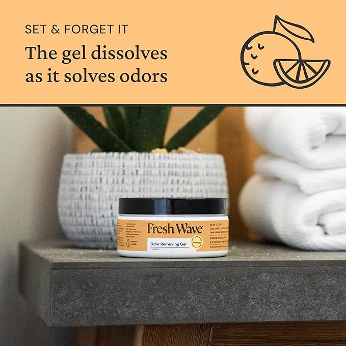 Fresh Wave Orange Odor Removing Gel, 7 oz., Pack of 3