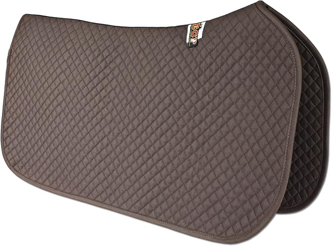 ECP Equine Comfort Products All Purpose Diamond Quilted Western Saddle Pad for Injury Prevention, Breathable, Hypoallergenic, Shock-Absorbing Cushion for Horse Comfort