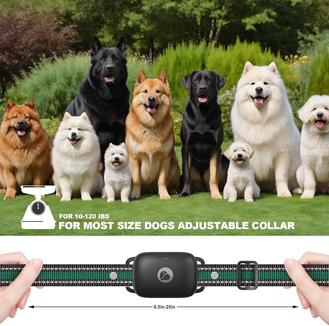 Electric Dog Training Collar with a 2600FT Remote Range, Rechargeable and Waterproof, Features 3 Training Modes and Security Lock for Dogs of All Breeds and Sizes