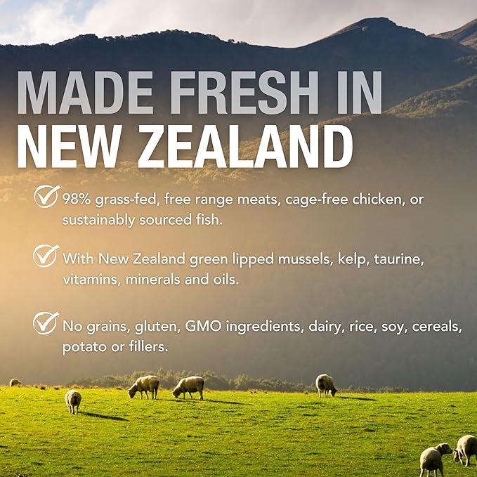 Feline Natural New Zealand Canned Catfood Wet Food, High-Meat, Low-Carb, & Grain Free Cat Food Wet, Beef & Hoki Feast, 6 oz, Pack of 12