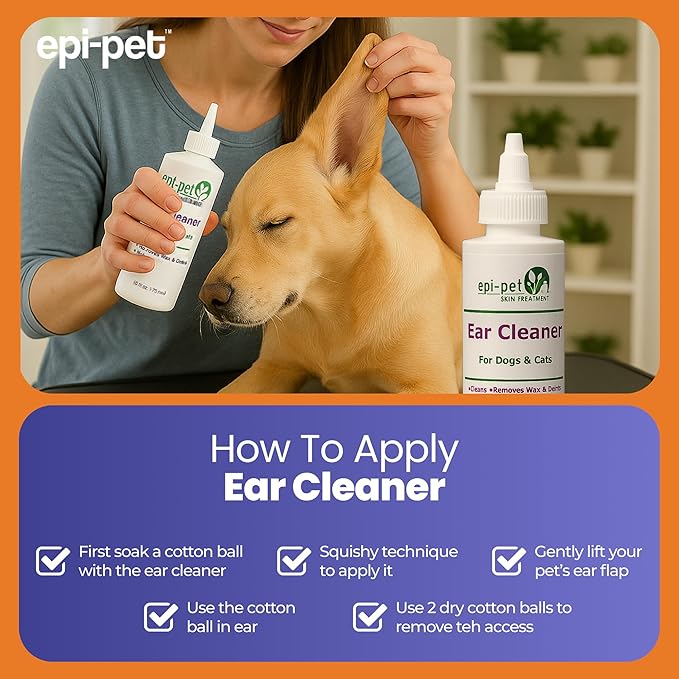 Ear Cleaner for Pets, 4-Ounce (90712)