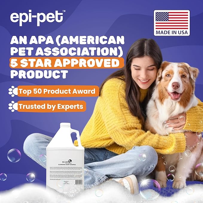 Puppy Safe 6in1 Pet Shampoo, Shampoo for Dogs with Deshedding Coat, Dry Itchy Skin, Hypoallergenic and Sensitive Skin, Scented Vanilla and Lavender (1 Gallon (Pack of 4), 1 Gallon (128 Fl oz))