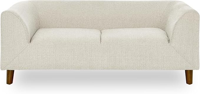 Dog Sofa Couch for Medium to Large Dogs, Memory Foam Dog Sofa Bed, Modern Elevated Pet Couch Bed with Wooden Legs for Medium and Large Dogs, Dark Beige